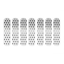 2007-2018 Jeep JK Polerade Insatser Grill DV8 Offroad